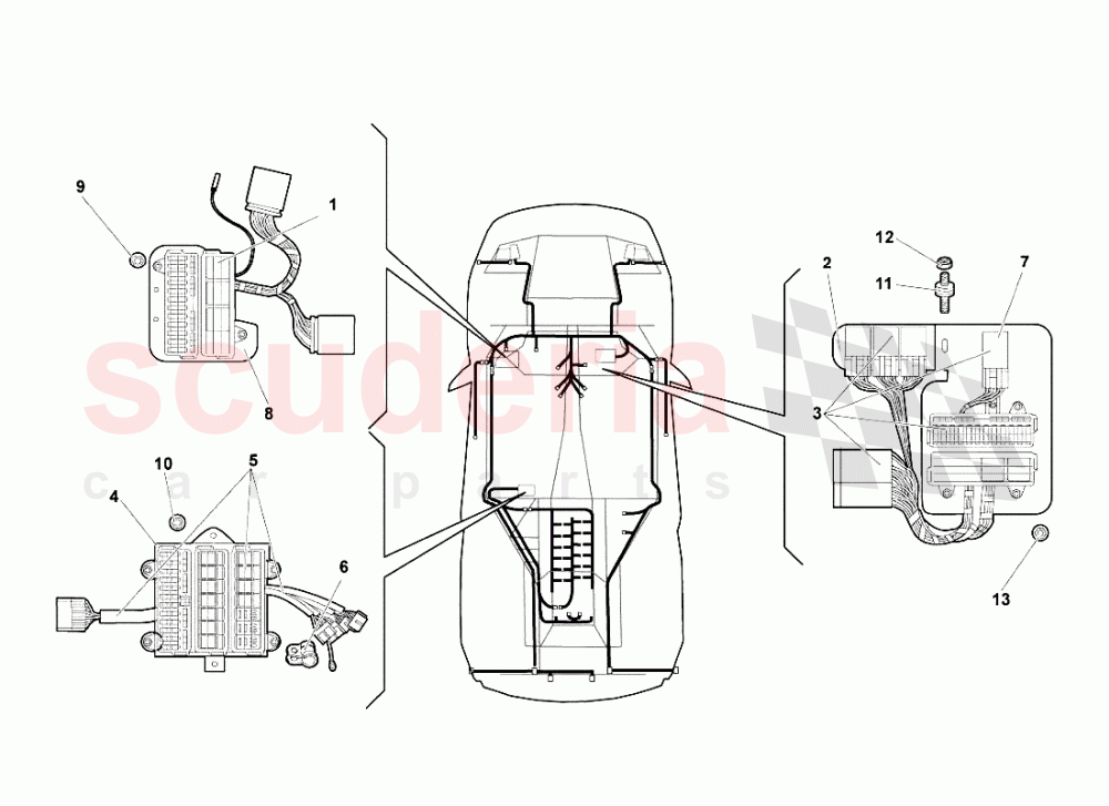 Electrical System 4 of Lamborghini Lamborghini Murcielago LP640