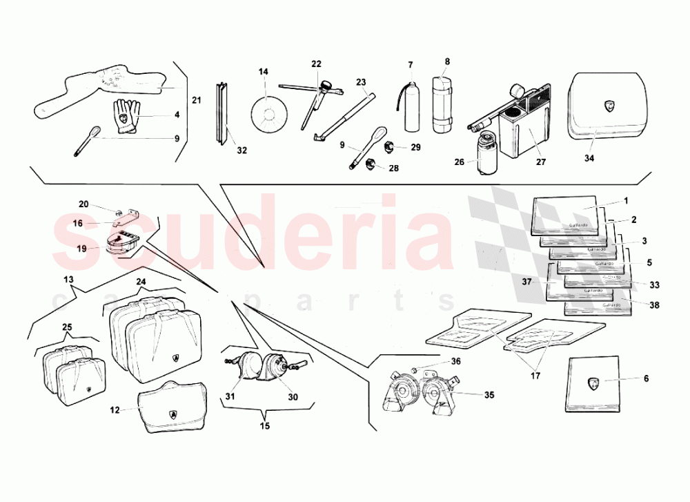 Accessories of Lamborghini Lamborghini Gallardo (2006-2007)