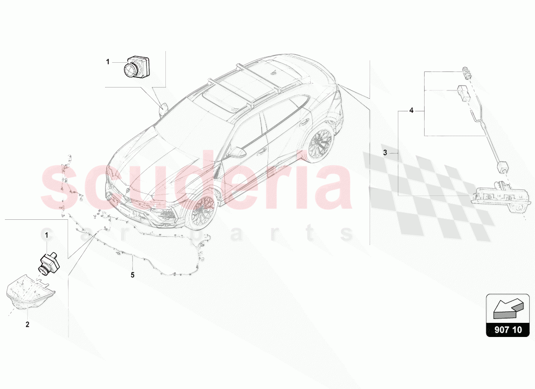 VEHICLE ENVIRONMENT CAMERA of Lamborghini Lamborghini Urus (2018-2019)