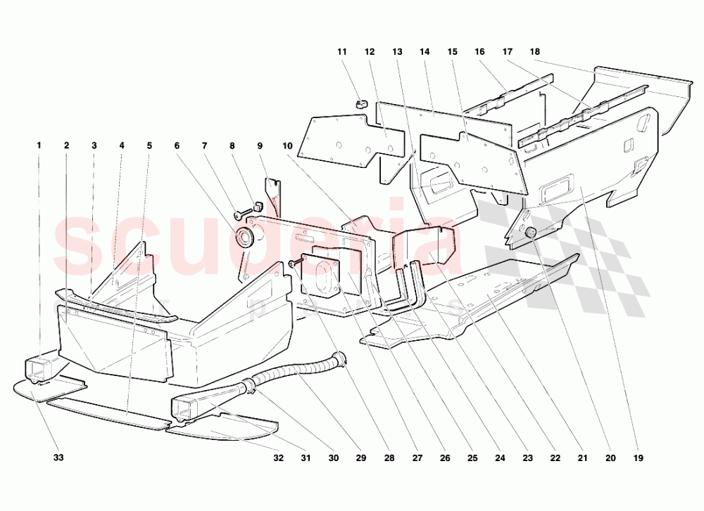Frame Floor Panels of Lamborghini Lamborghini Diablo SE30 (1993-1995)