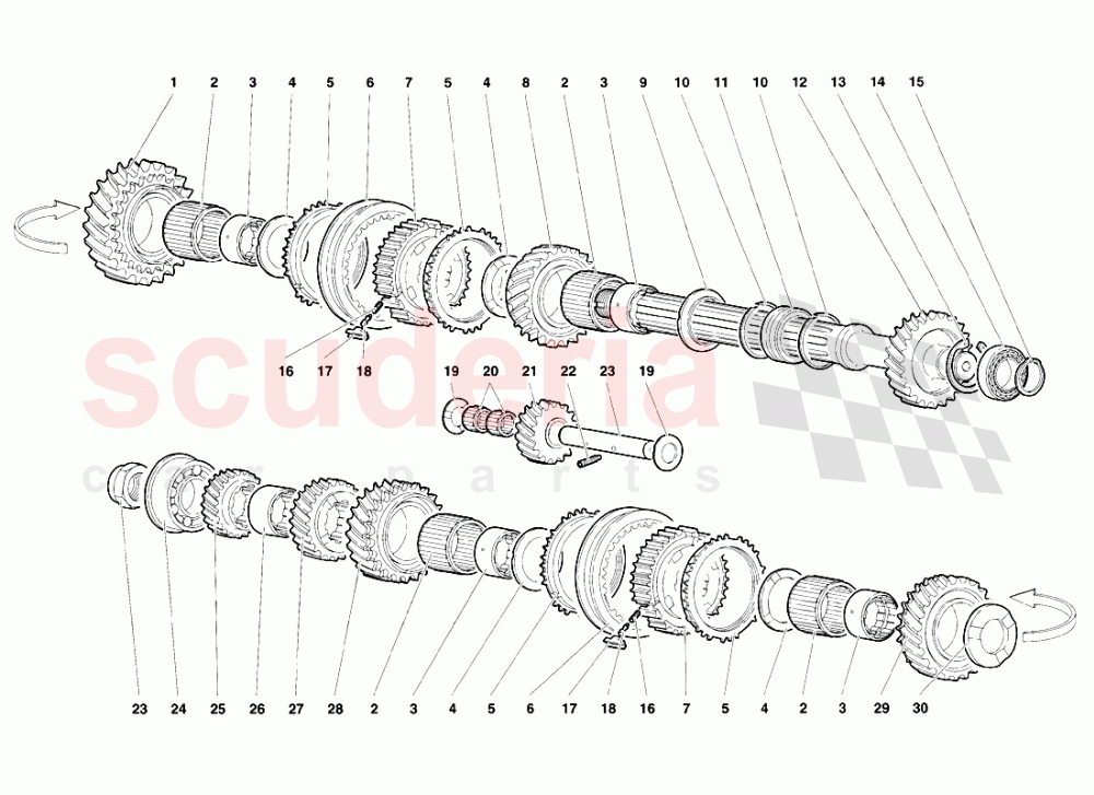Driven Shaft of Lamborghini Lamborghini Diablo VT (1993-1998)
