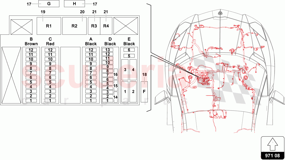 ELECTRICAL SYSTEM of Lamborghini Lamborghini Aventador LP780 Ultimae