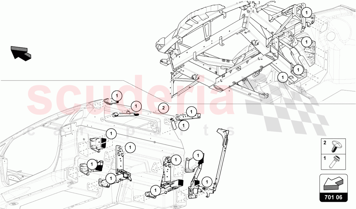 FASTENERS of Lamborghini Lamborghini Aventador LP780 Ultimae Roadster