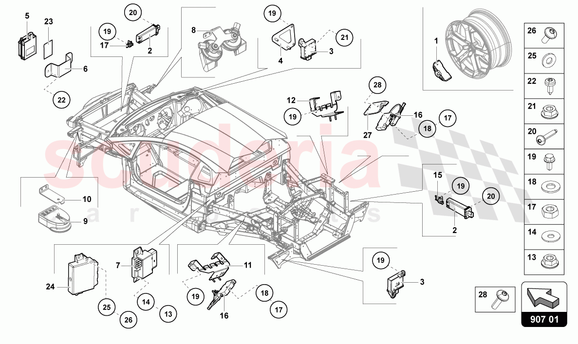 ELECTRICS of Lamborghini Lamborghini Aventador LP780 Ultimae Roadster