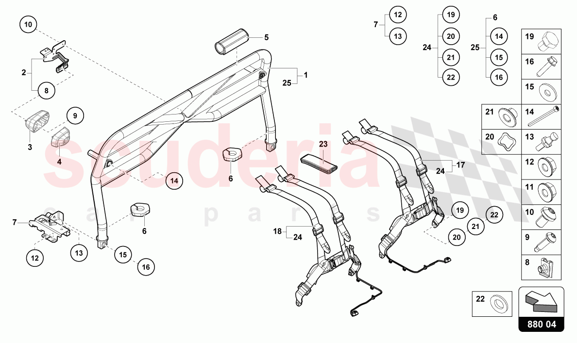 ROLL BAR of Lamborghini Lamborghini Huracan STO