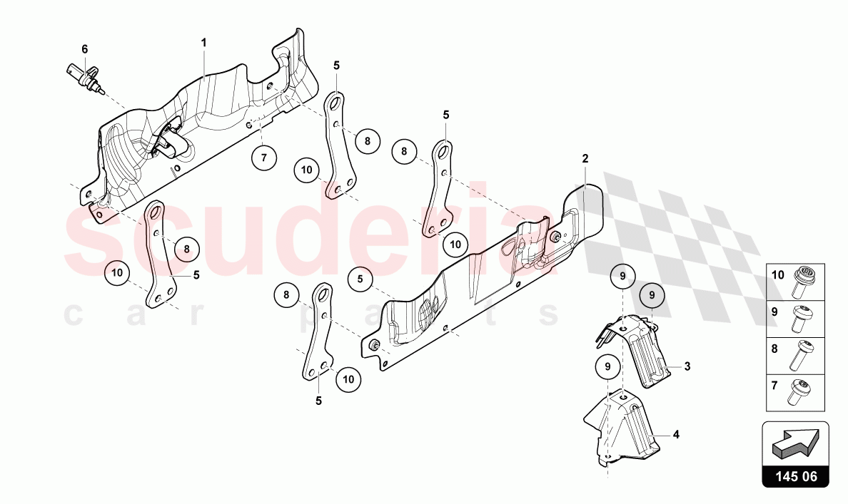 HEAT SHIELD of Lamborghini Lamborghini Urus S