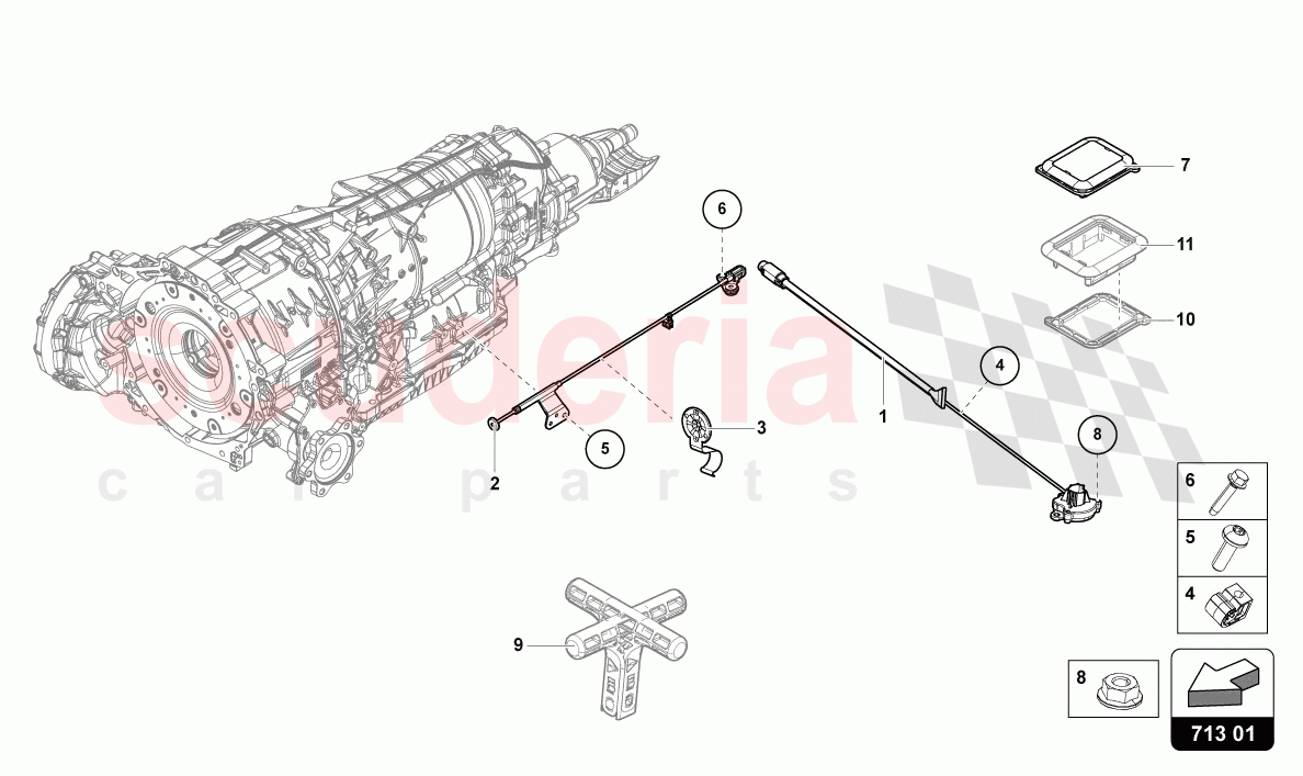 SELECTOR MECHANISM of Lamborghini Lamborghini Urus S