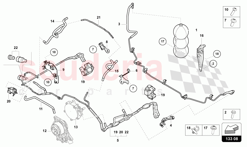 VACUUM SYSTEM of Lamborghini Lamborghini Urus (2019-2022)