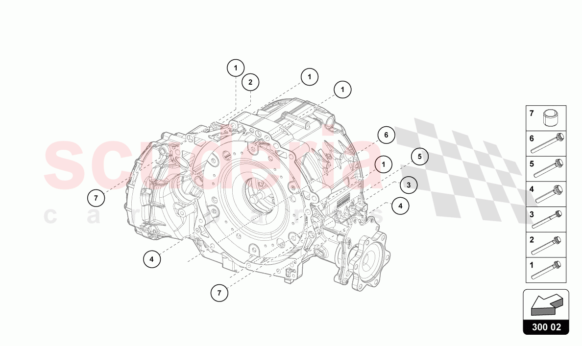 ASSEMBLY PARTS FOR ENGINE AND GEARBOX 4.0 LTR. of Lamborghini Lamborghini Urus (2019-2022)