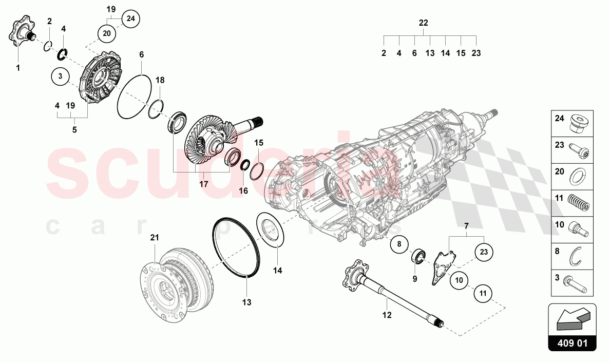 DIFFERENTIAL of Lamborghini Lamborghini Urus (2019-2022)