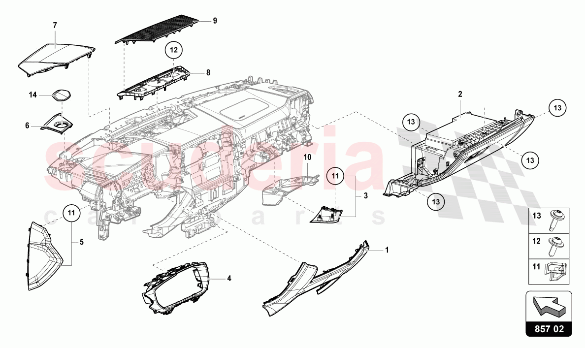 INSTRUMENT PANEL of Lamborghini Lamborghini Urus (2019-2022)