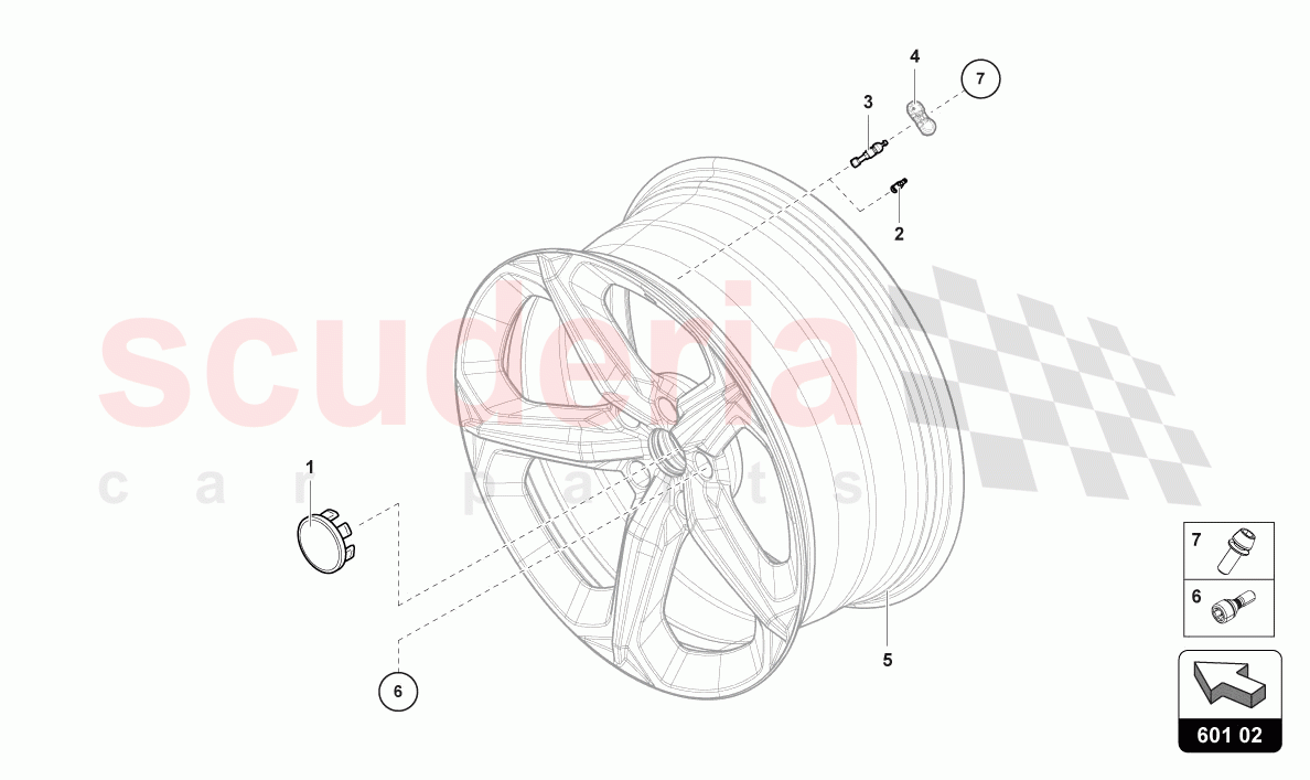 TYRE PRESSURE SENSOR of Lamborghini Lamborghini Urus Performante