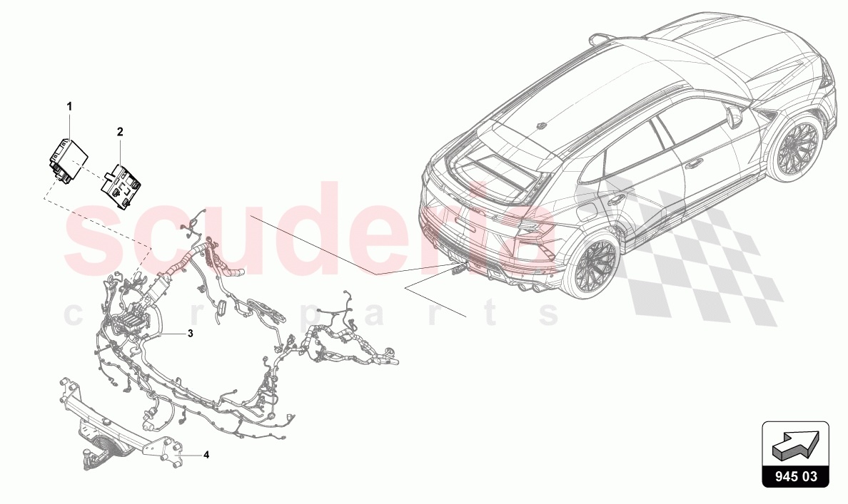ELECTRICAL PARTS FOR TRAILER TOWING of Lamborghini Lamborghini Urus Performante