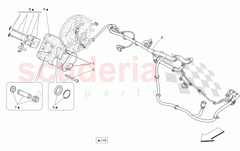 PARKING BRAKE of Maserati Maserati Levante Modena Automatic 3.0 BT V6 4WD 350HP