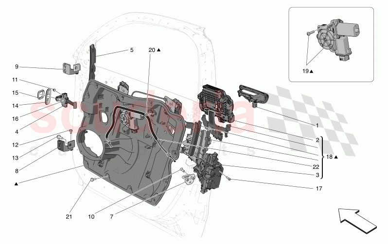 FRONT DOORS: MECHANISMS of Maserati Maserati Grecale GT Automatic 2.0 T4 4WD 300HP MHEV