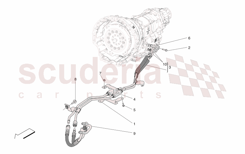 LUBRICATION AND GEARBOX OIL COOLING of Maserati Maserati GranTurismo M189 TROFEO  AUTOMATIC 4WD 3.0 BT V6 550 HP