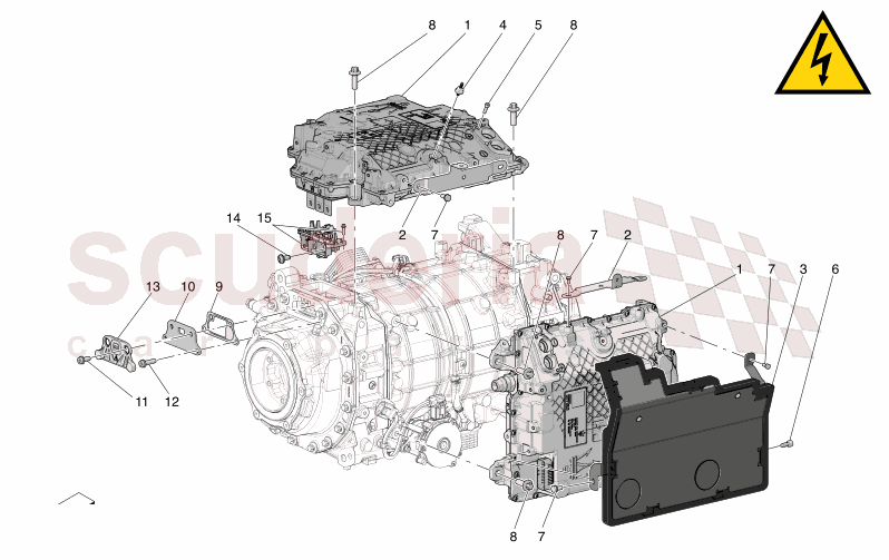 REAR ELECTRIC AXLE - INVERTER of Maserati Maserati GranCabrio M189 FOLGORE  AUTOMATIC 4WD BEV 560 kW