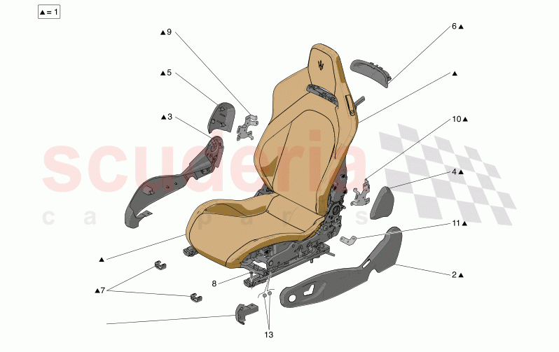 SEATS: TRIM PANELS of Maserati Maserati MC20 Notte Automatic 3.0 BT V6 2WD 630HP