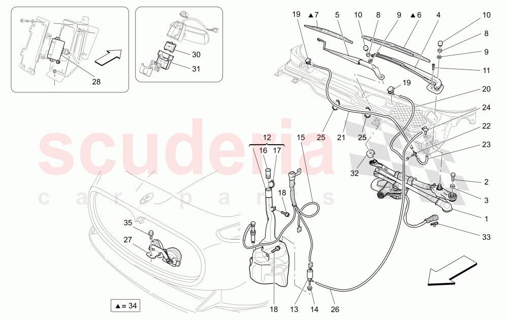 EXTERNAL VEHICLE DEVICES of Maserati Maserati GranCabrio (2016+) MC Centennial