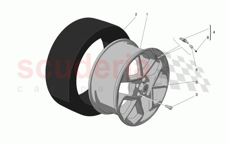 WHEELS AND TYRES of Maserati Maserati MC20 Icona Automatic 3.0 BT V6 2WD 630HP