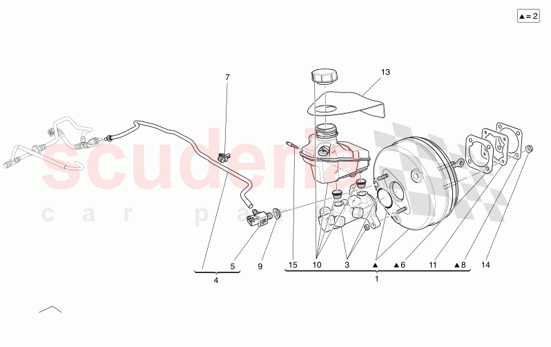BRAKE SERVO SYSTEM of Maserati Maserati Levante Modena S Automatic 3.0 BT V6 4WD 430HP
