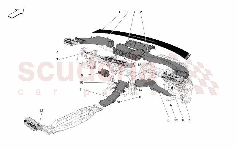 A/C UNIT: DIFFUSION of Maserati Maserati GranTurismo M189 TROFEO  AUTOMATIC 4WD 3.0 BT V6 550 HP