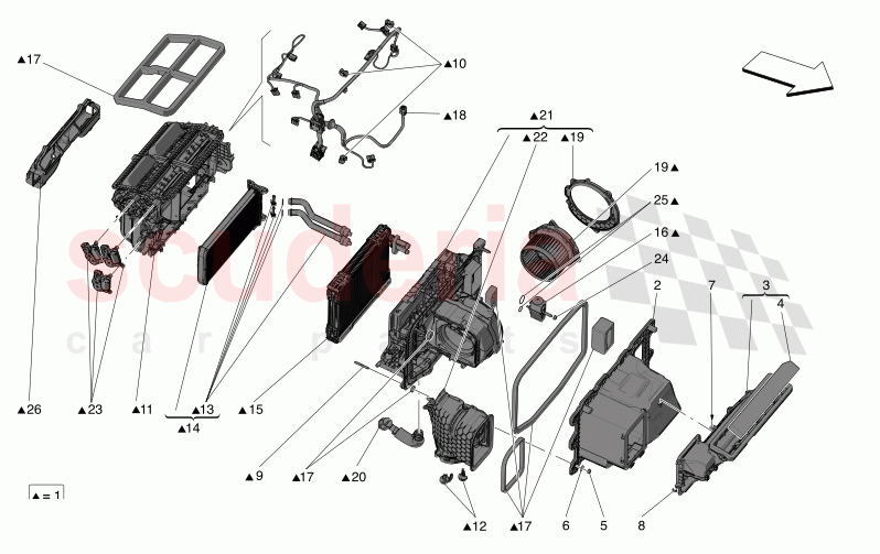 A/C UNIT: DASHBOARD DEVICES of Maserati Maserati MC20 Leggenda Automatic 3.0 BT V6 2WD 630HP