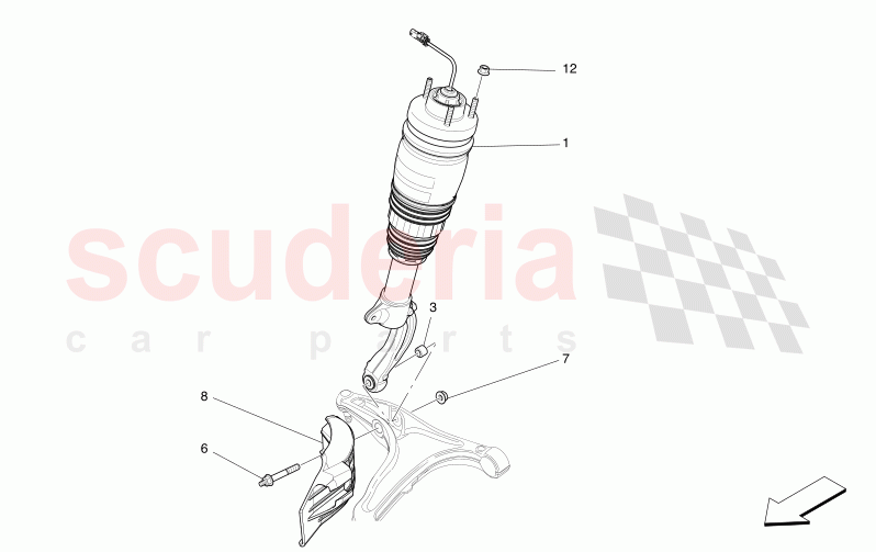 FRONT SHOCK ABSORBER DEVICES of Maserati Maserati Levante Modena Automatic 3.0 BT V6 4WD 350HP