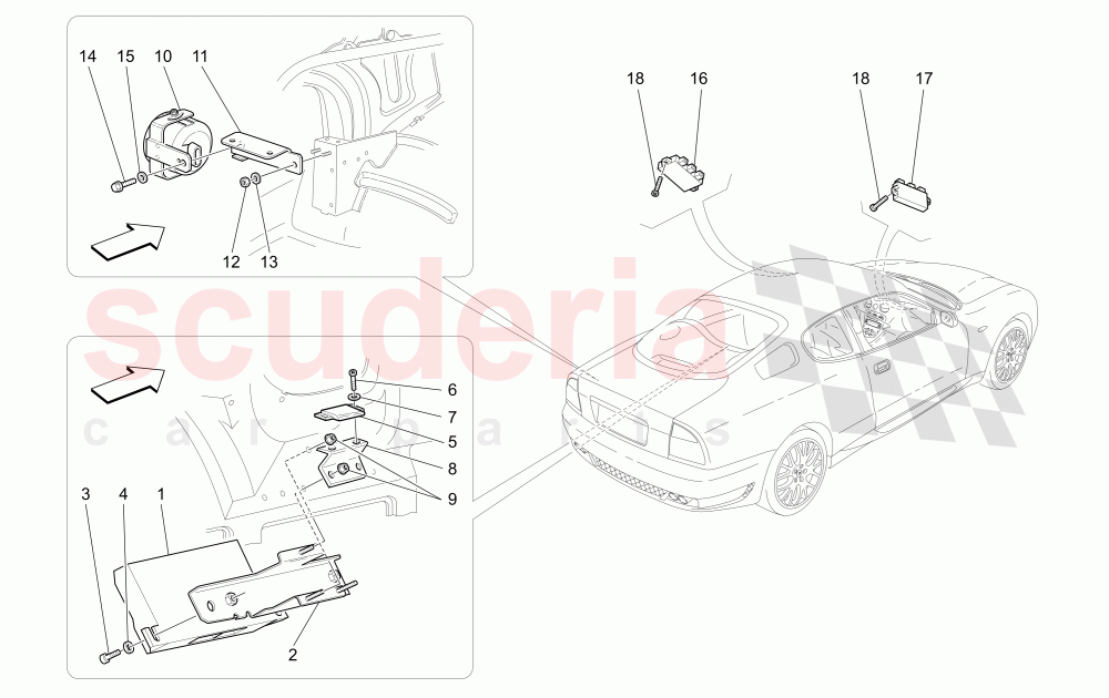 ALARM AND IMMOBILIZER SYSTEM of Maserati Maserati GranSport Coupe (2005-2007)