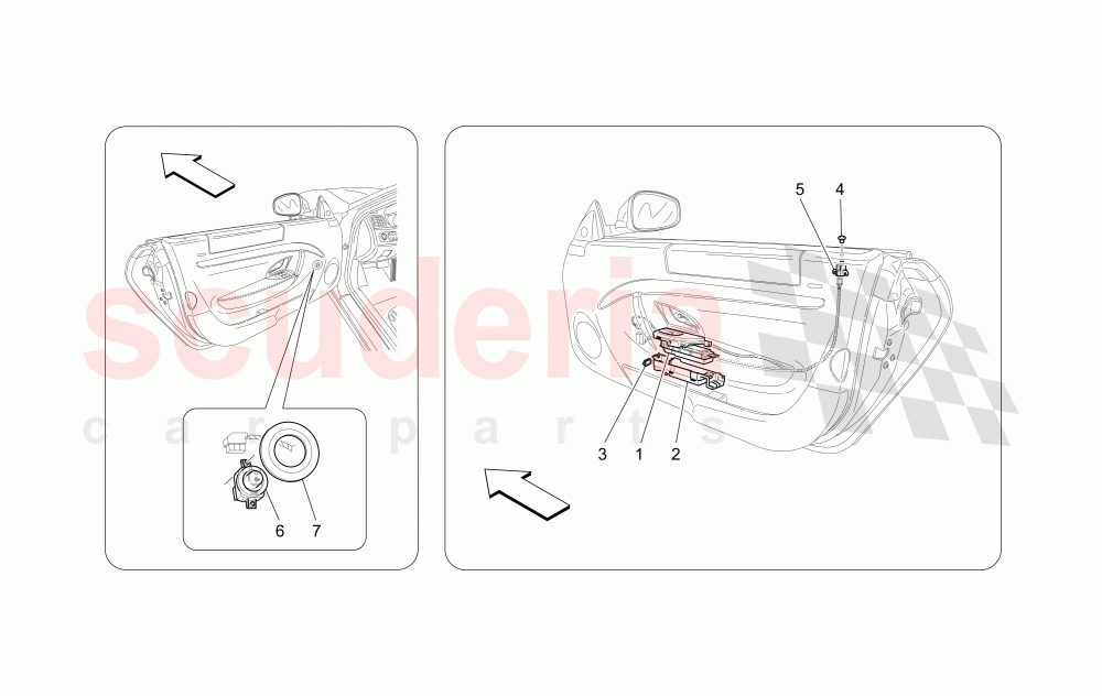 DOOR DEVICES of Maserati Maserati GranTurismo (2017+) Sport Auto