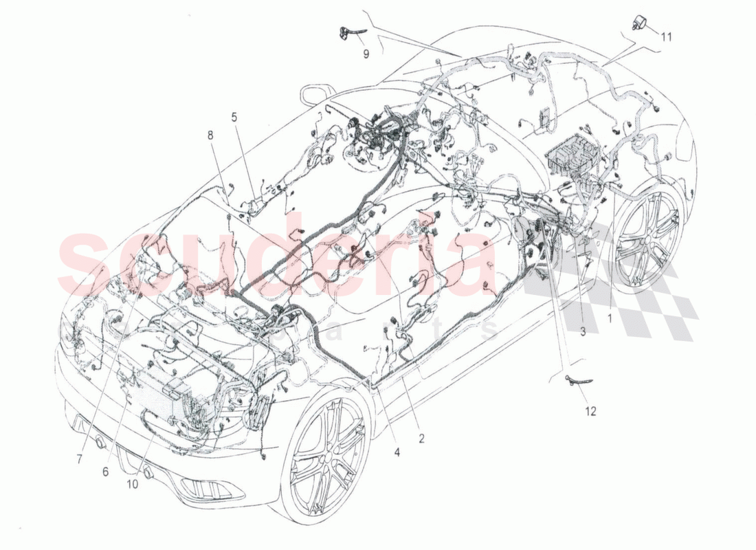 Main Wiring of Maserati Maserati GranTurismo MC Stradale