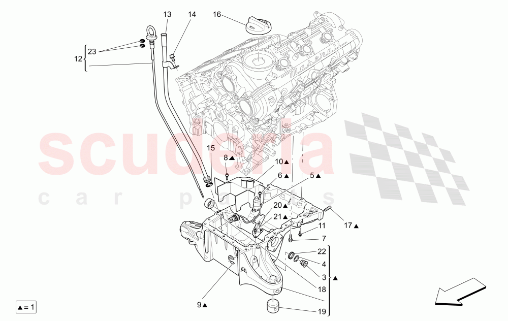 LUBRICATION SYSTEM: CIRCUIT AND COLLECTION of Maserati Maserati Ghibli (2017+) S Q4