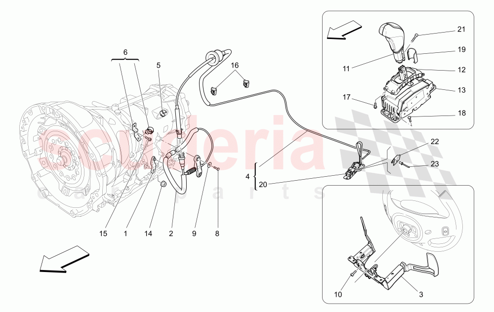 DRIVER CONTROLS FOR AUTOMATIC GEARBOX of Maserati Maserati Ghibli (2017+) S Q4