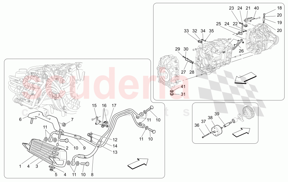 LUBRICATION AND GEARBOX OIL COOLING of Maserati Maserati GranTurismo (2011-2012) S