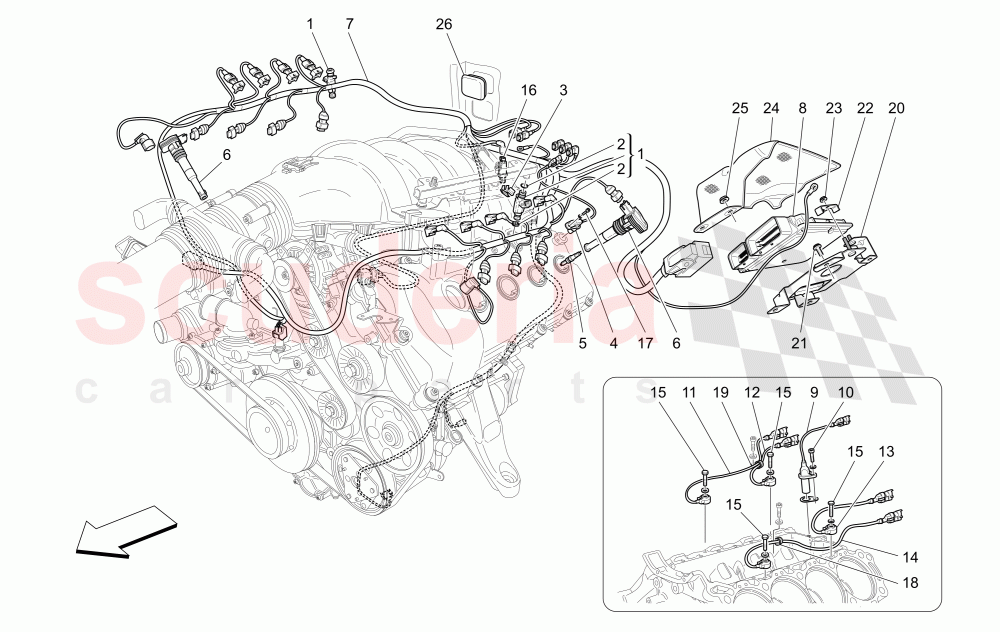 ELECTRONIC CONTROL: INJECTION AND ENGINE TIMING CONTROL of Maserati Maserati GranCabrio (2011-2012) Sport