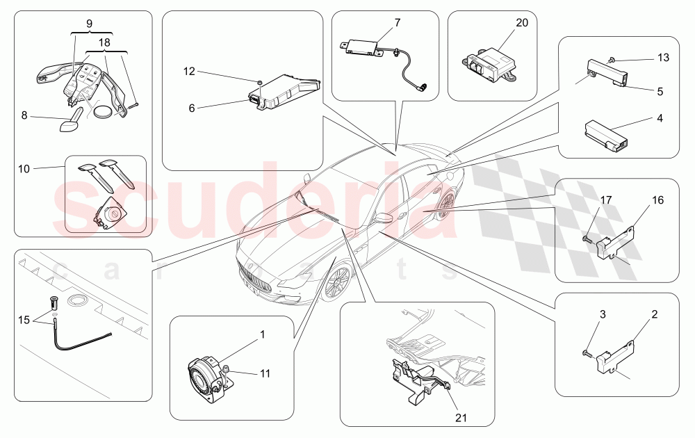 ALARM AND IMMOBILIZER SYSTEM of Maserati Maserati Quattroporte (2017+) S Q4