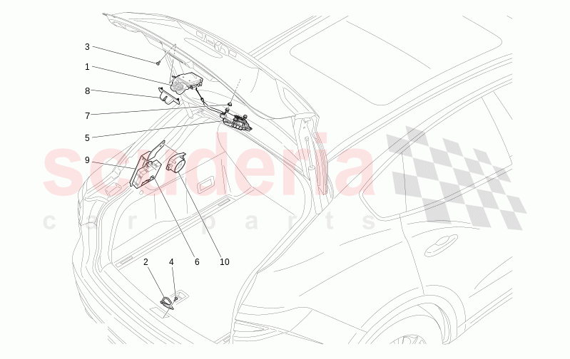 REAR LIFTGATE OPENING CONTROL of Maserati Maserati Levante Modena S Automatic 3.0 BT V6 4WD 430HP