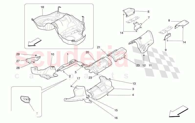 THERMAL INSULATING PANELS of Maserati Maserati Levante Modena S Automatic 3.0 BT V6 4WD 430HP