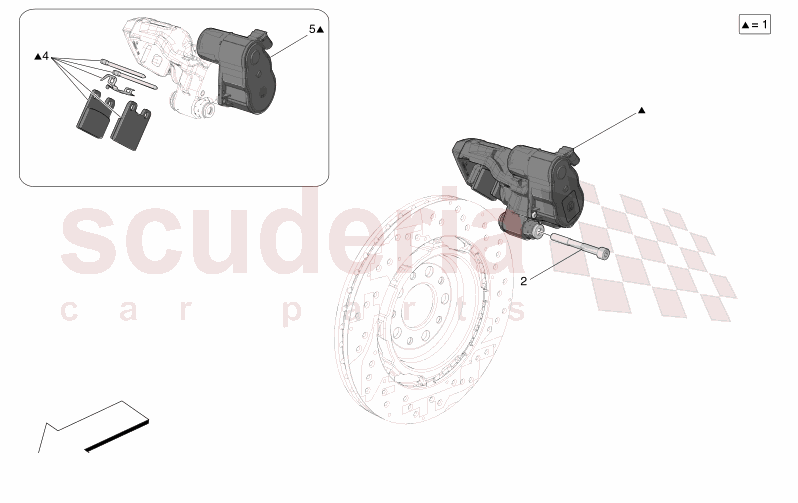 PARKING BRAKE of Maserati Maserati GranTurismo M189 MODENA  AUTOMATIC 4WD 3.0 BT V6 490 HP