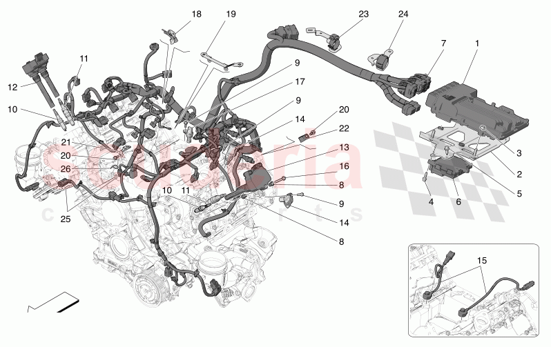 ELECTRONIC CONTROL: INJECTION AND ENGINE TIMING CONTROL of Maserati Maserati MC20 Icona Automatic 3.0 BT V6 2WD 630HP