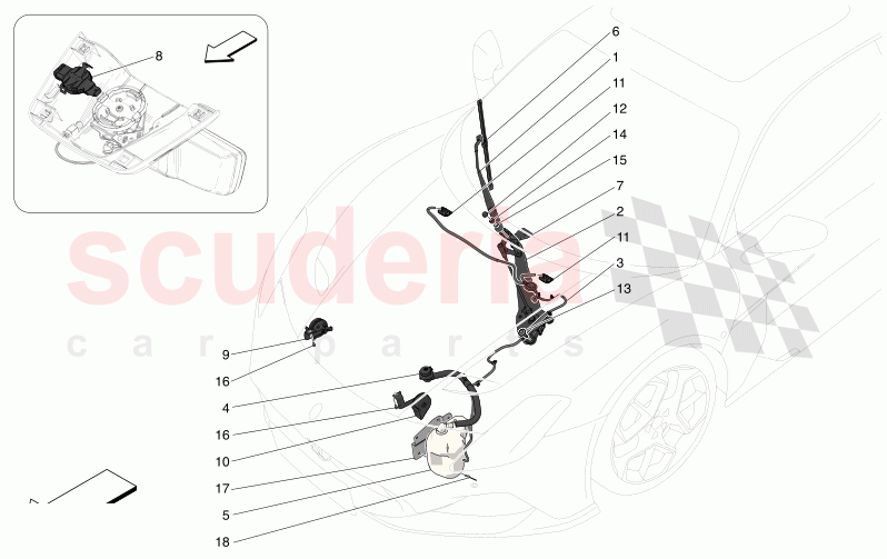 EXTERNAL VEHICLE DEVICES of Maserati Maserati MC20 Leggenda Automatic 3.0 BT V6 2WD 630HP