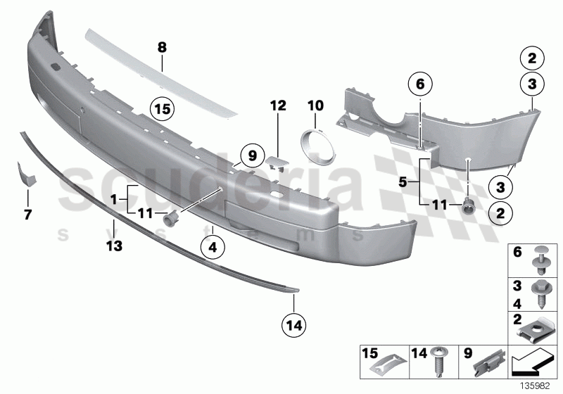 Trim panel, bumper, front of Rolls Royce Rolls Royce Phantom Extended Wheelbase