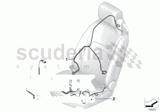 Wiring, adjustable front seat of Rolls Royce Rolls Royce Phantom Coupe