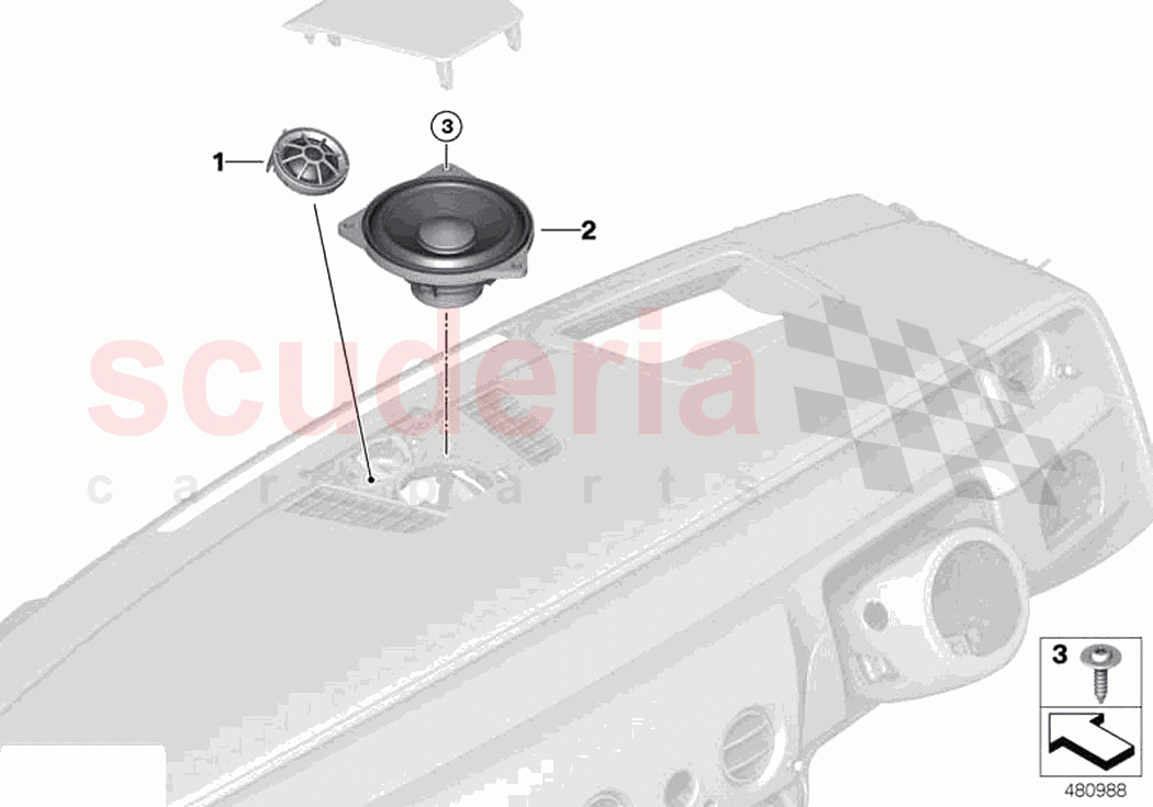 Loudspeaker instrument panel of Rolls Royce Rolls Royce Cullinan RR31(2017-2023)