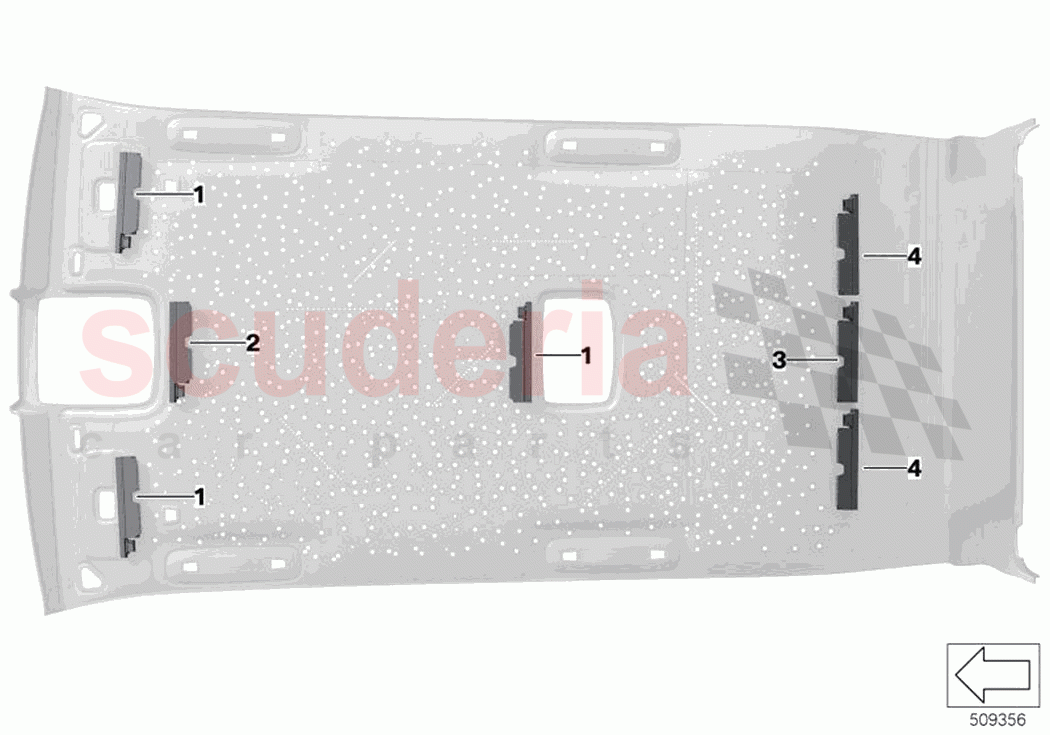 Light module starlight headliner of Rolls Royce Rolls Royce Cullinan RR31(2017-2023)