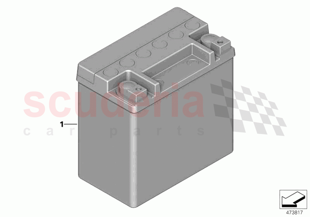 Original BMW battery 12AH of Rolls Royce Rolls Royce Cullinan RR31(2017-2023)
