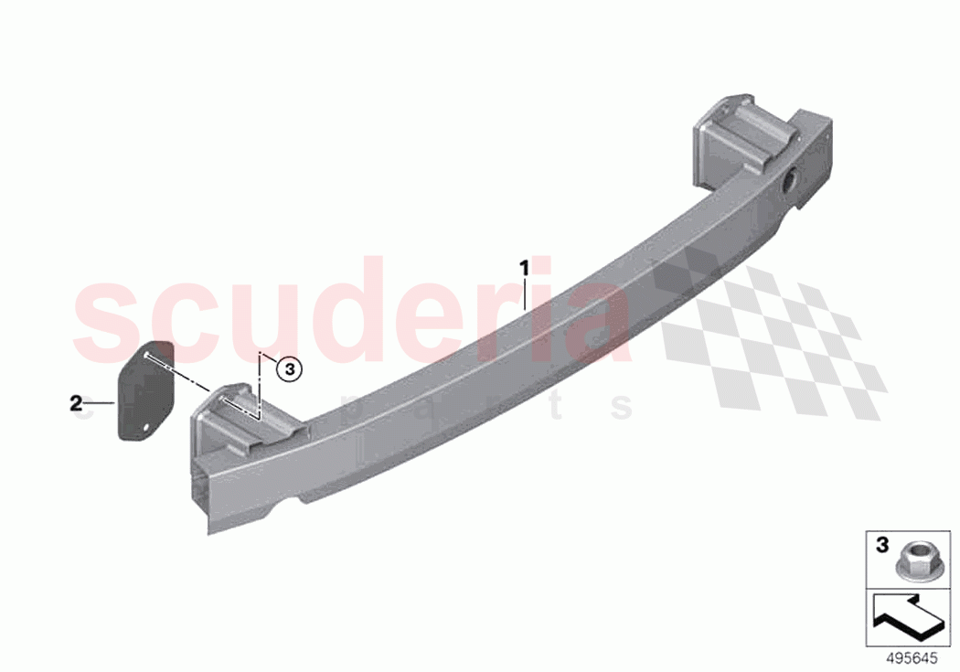 Carrier rear of Rolls Royce Rolls Royce Cullinan RR31(2017-2023)