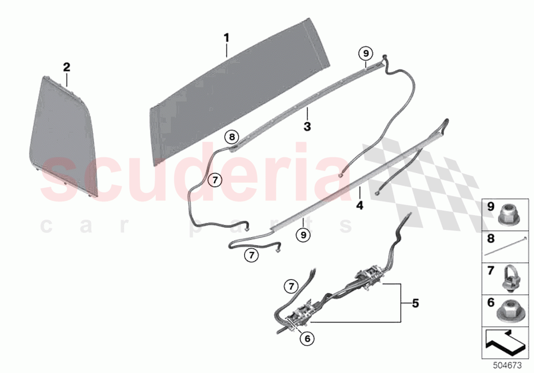 Curtains in the rear of Rolls Royce Rolls Royce Cullinan RR31(2017-2023)