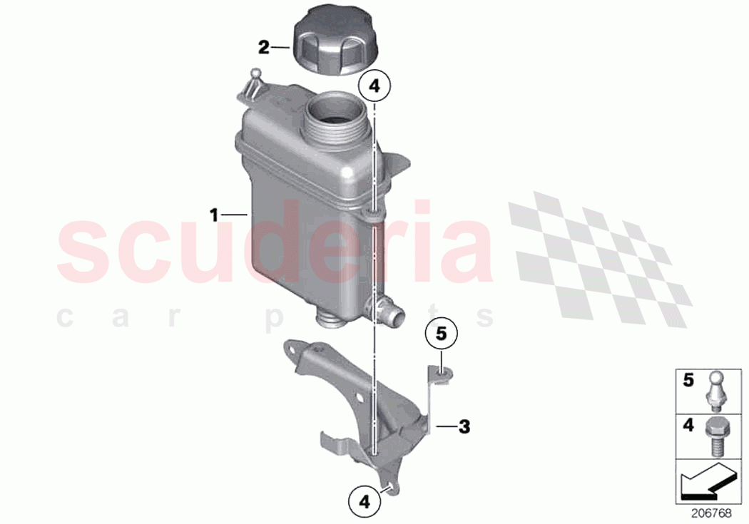 Expansion tank intercooler of Rolls Royce Rolls Royce Dawn RR6(2017-2023)