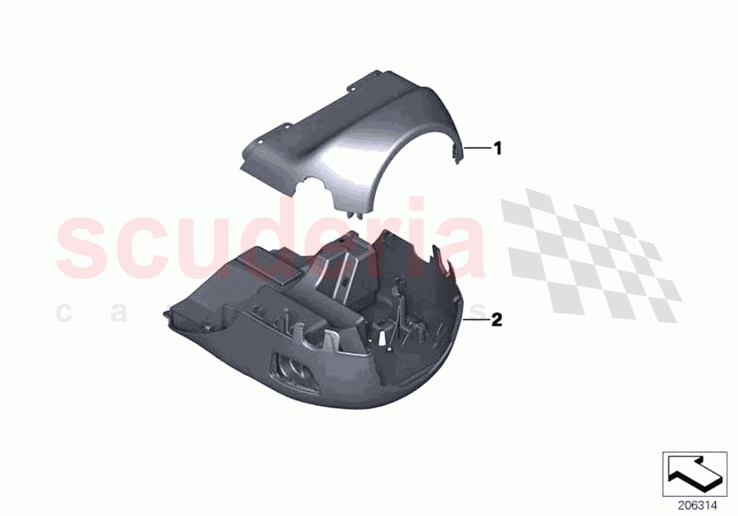 Steering column trim of Rolls Royce Rolls Royce Dawn RR6(2017-2023)